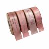 gold foil embossed printed gift polyester satin ribbon with l