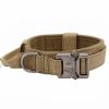 tactical adjustable nylon dog collar for medium large dogs